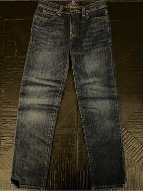 Vineyard Vines Boys Straight Leg Dark Denim Wash Jeans Size 12